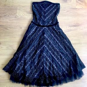 Arden B strapless lace dress